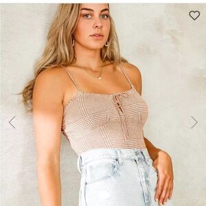Cinch tie tank top